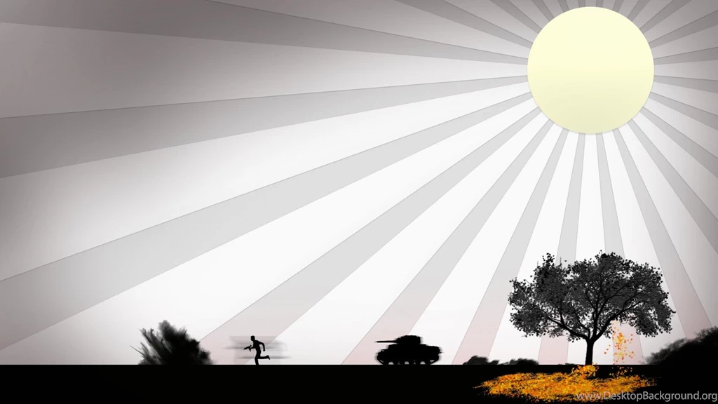 Digital Tank Soldier Tree Sun Rays Hd Wallpapers   (