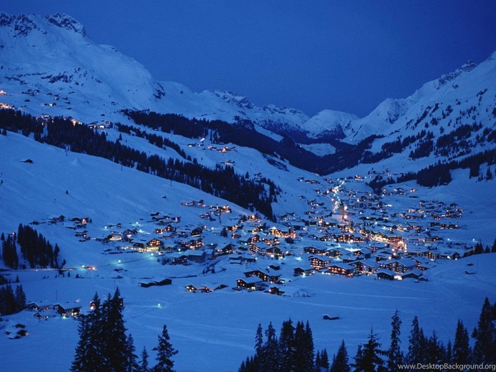 35 1024x768 Snow Village Desktop PC And Mac Wallpapers 1051 :: Snow ...