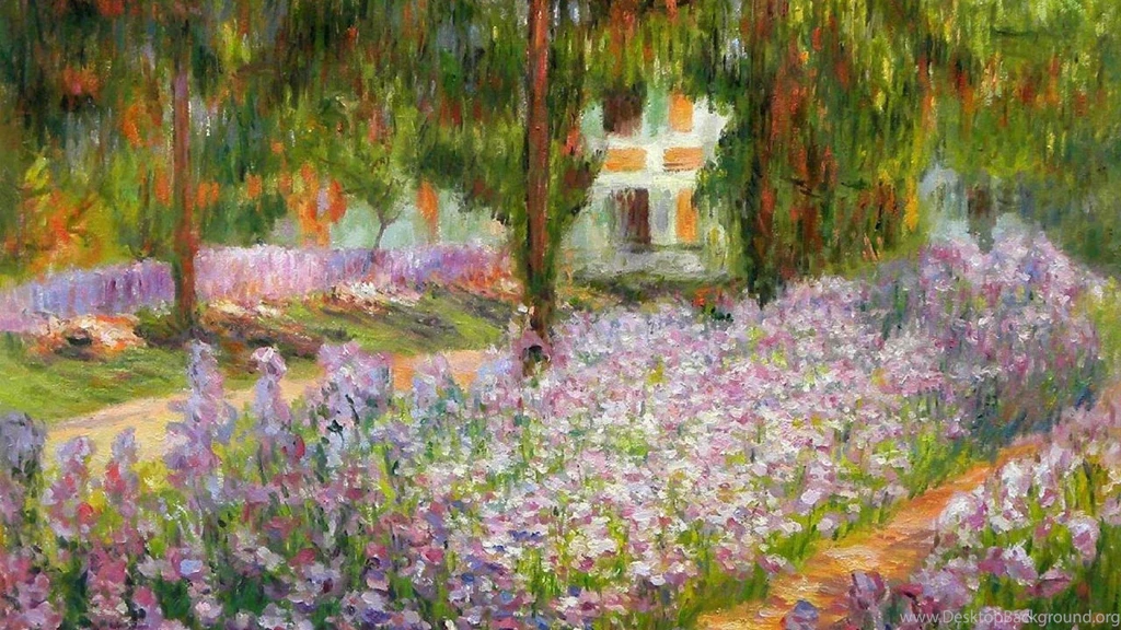 Irises In Monet S Garden Wallpapers (