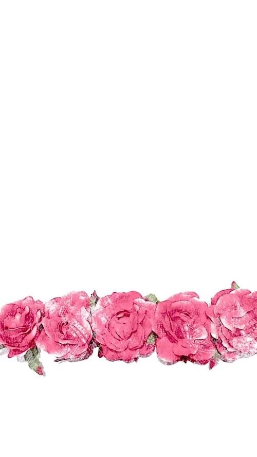 Minimal White Pink Watercolour Roses Iphone Backgrounds Phone ...