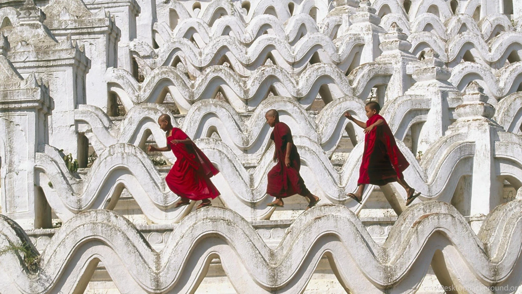 Pagoda, Wallpaper, Myanmar, Scenic, Division, Mandalay, Novices ...