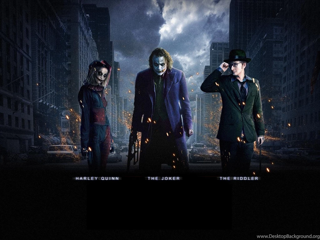 The Dark Knight Batman Joker Harley Quinn Riddler Killer HD ...