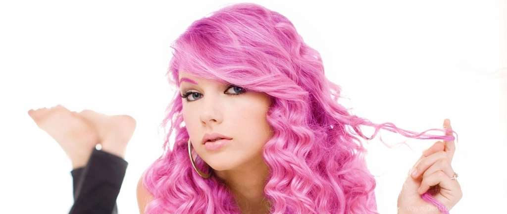 Download Wallpapers 2560x1080 Taylor Swift, Pink Hair, Hair, Face ...