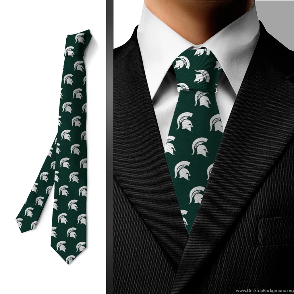 Michigan State University Spartans Wallpapers Tie Green