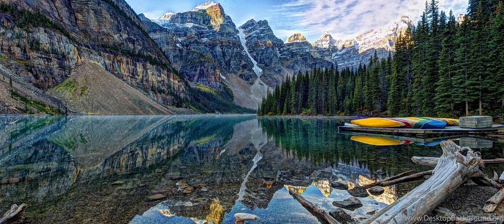 Moraine Lake Banff National Park Lake Mountains Wallpapers ...