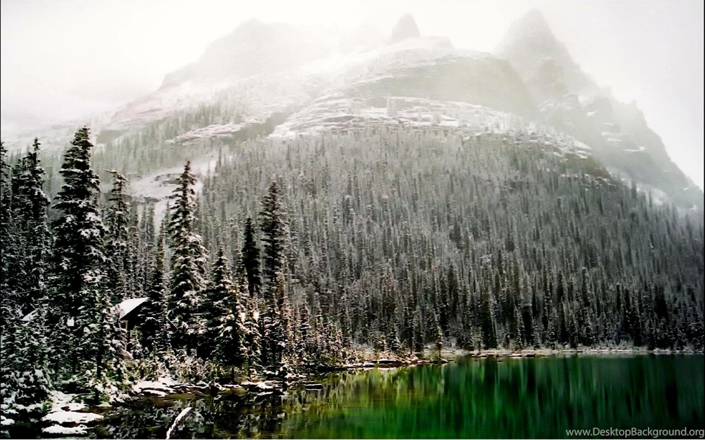Clearing Winter Storm Over Lake Ohara Wallpapers For Desktop ...
