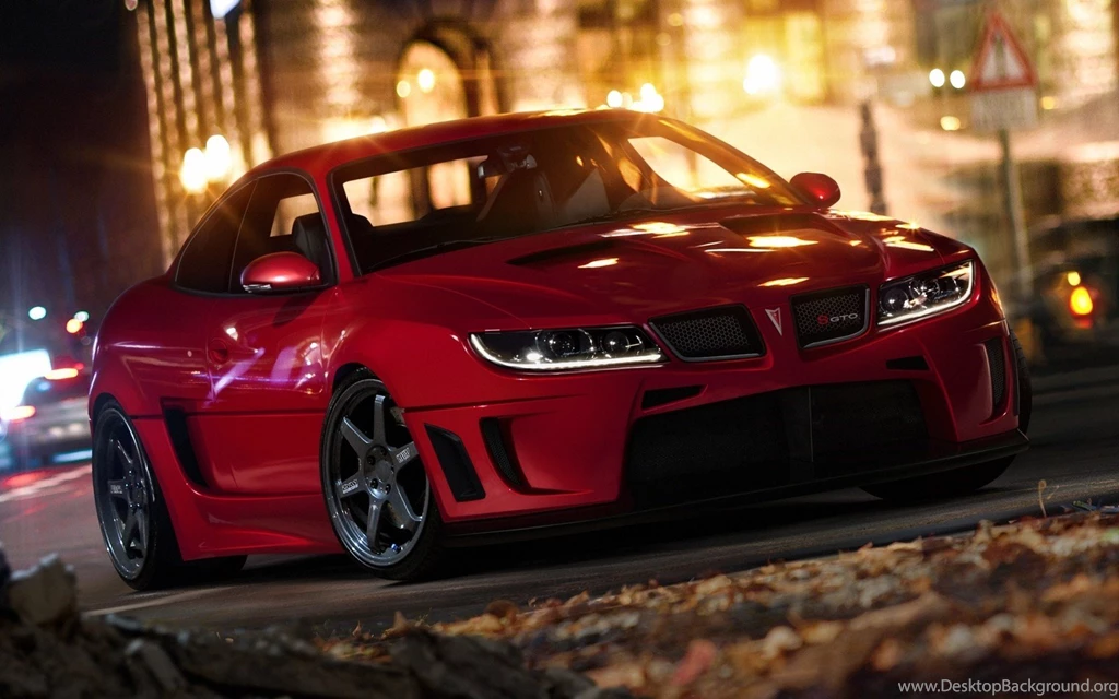 Pontiac Gto City Night Lights Photo Hd Wallpapers Wallpapers