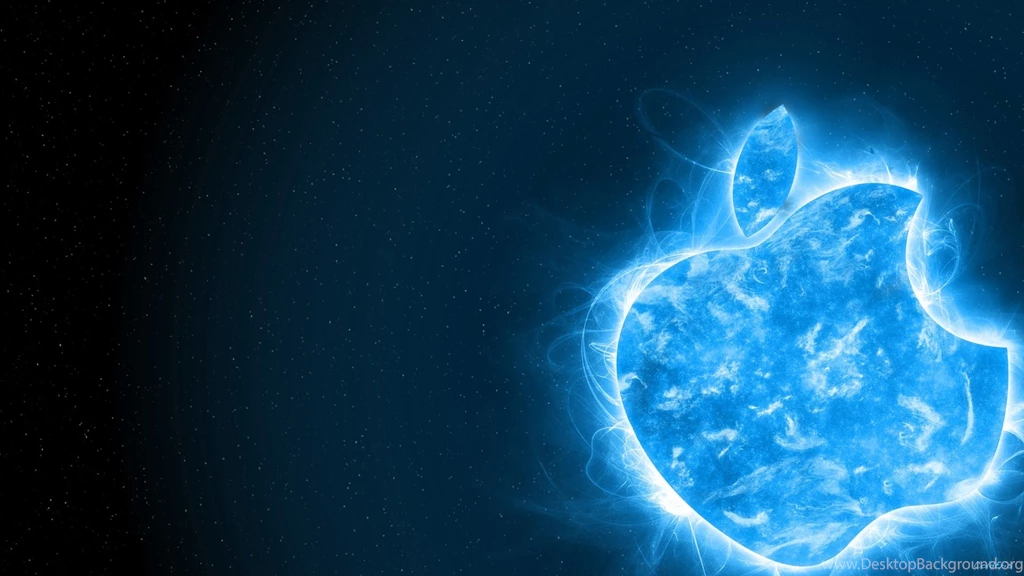 Electric Blue Apple Wallpapers