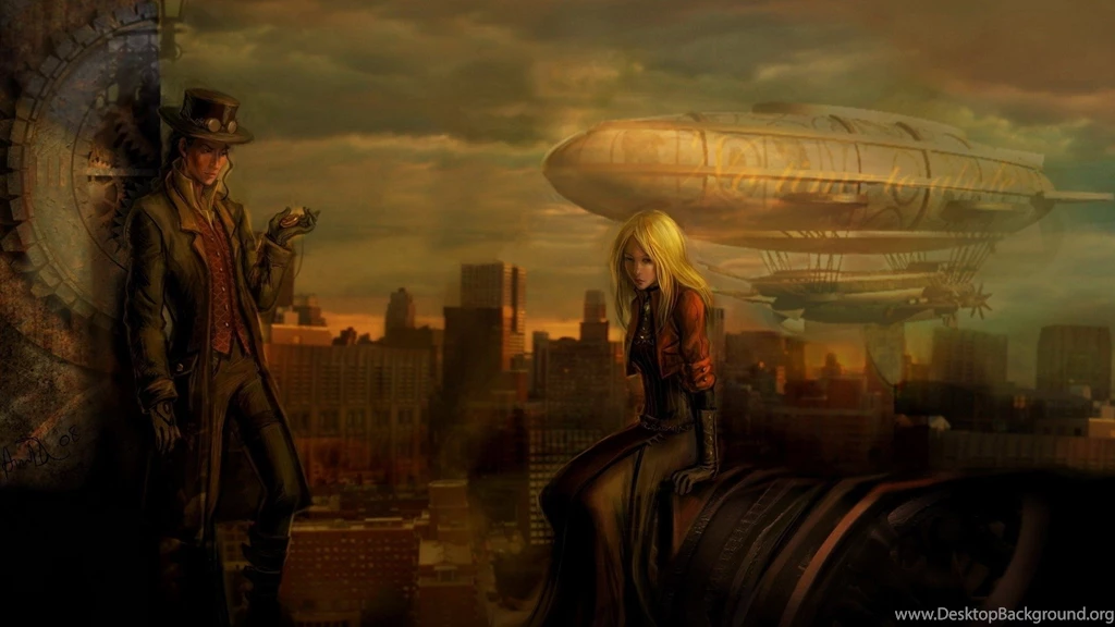 Download Wallpapers, Download 1920x1080 Cityscapes Steampunk ...