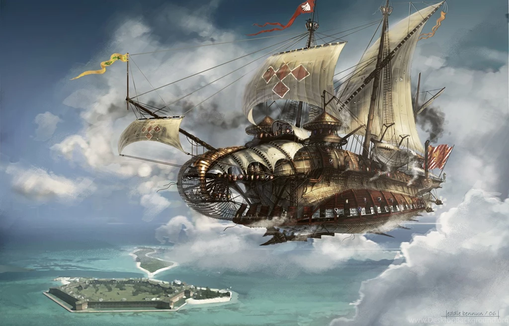 Fantasy Airship Wallpapers