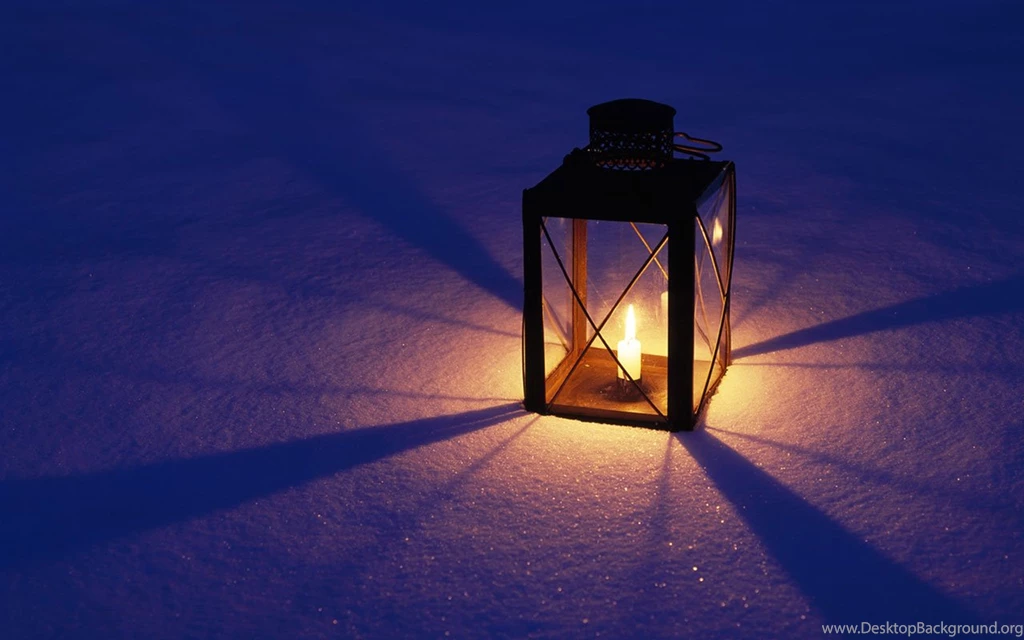 Night Snow Lantern Desktop Wallpapers   1280x800   Holiday ...