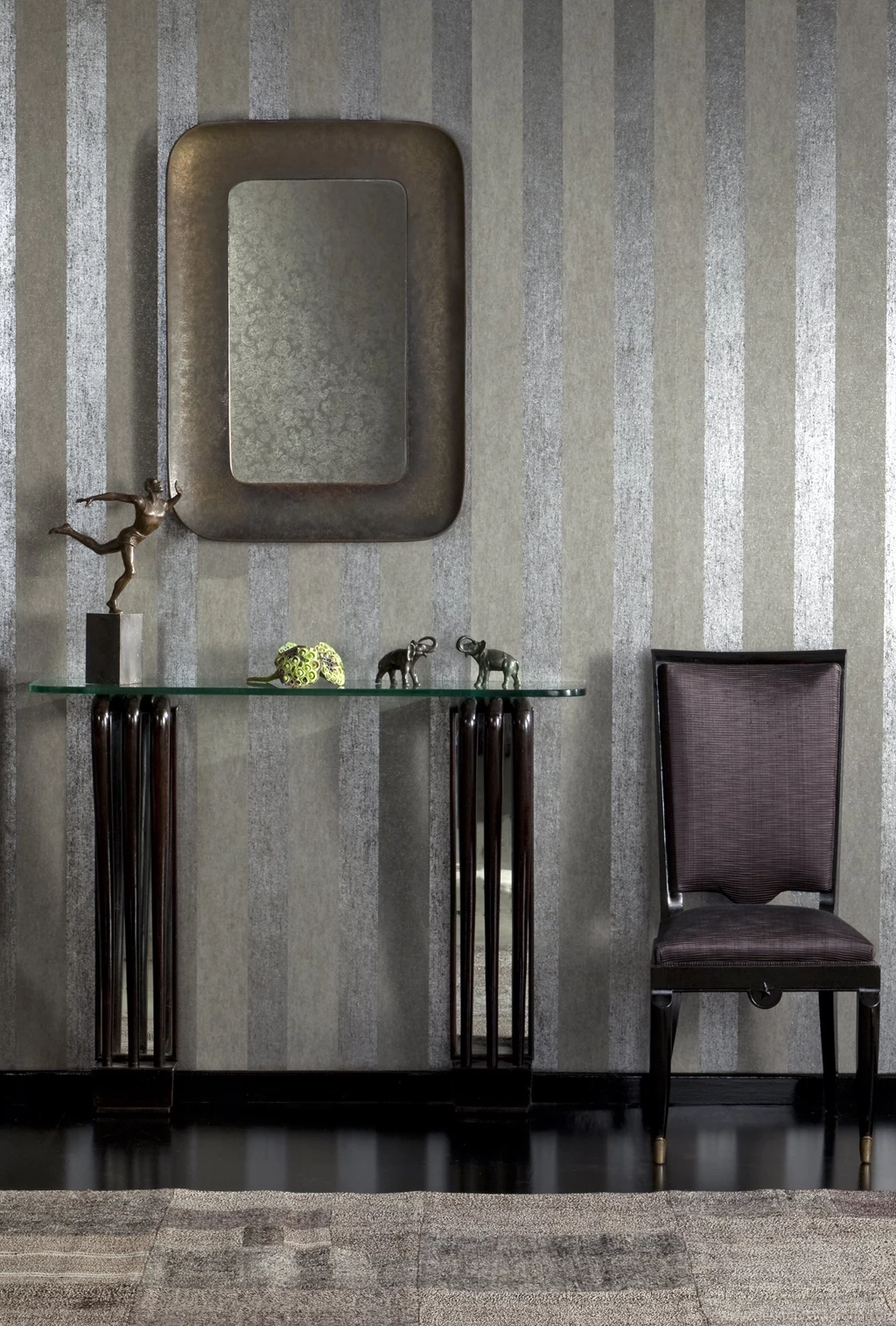 Omexco Palazzo Stripe Wallpaper: Designer Brands