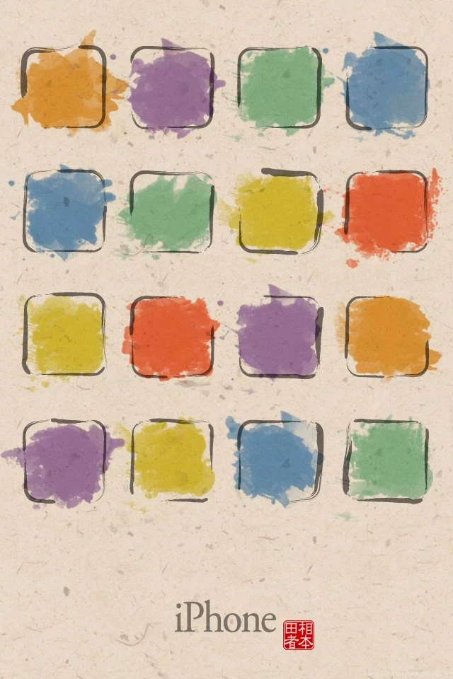 Watercolour Shelf iPhone Wallpapers / IPod Wallpapers HD   Free Download