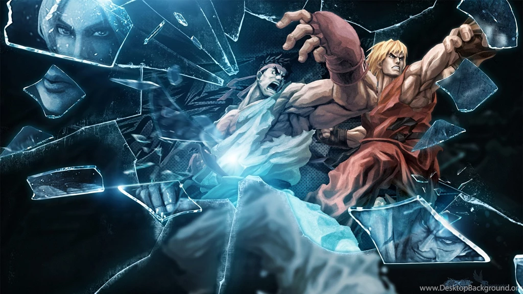 Ryu And Ken From Street Fighter Desktop Wallpapers