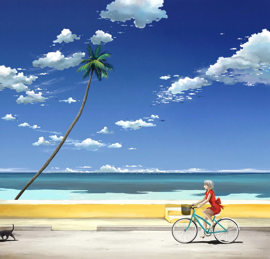 Beach Anime Girls : Desktop And Mobile Wallpapers : Wallippo