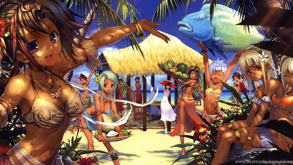 Anime Beach Party Wallpapers