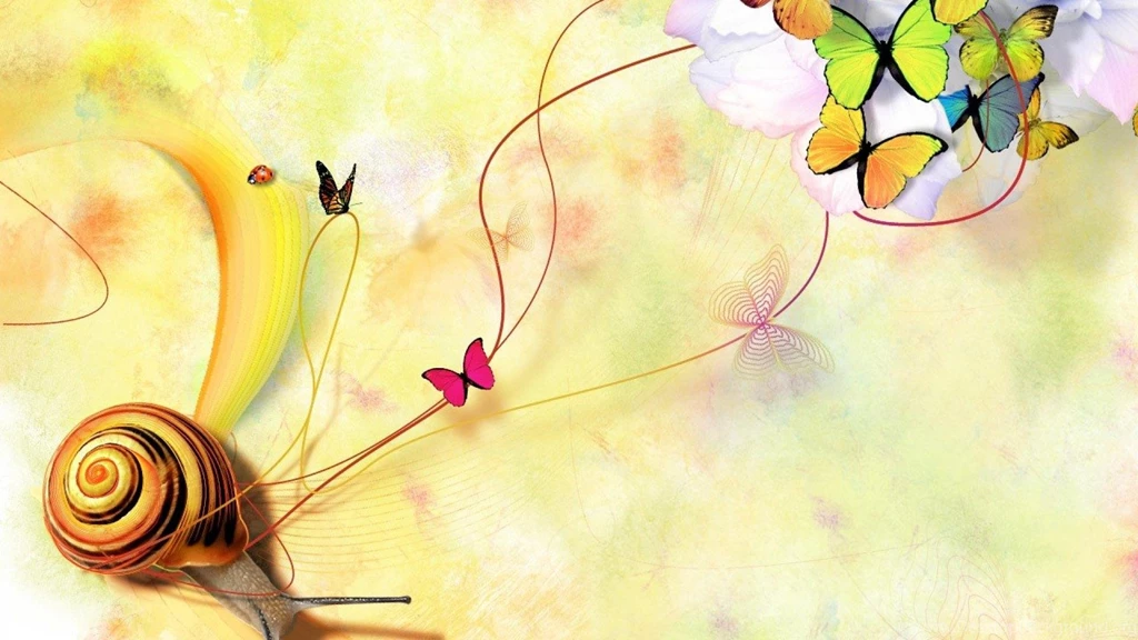 Art Beautiful Yellow Insects Ladybug Deviantart Butterflies Snail ...