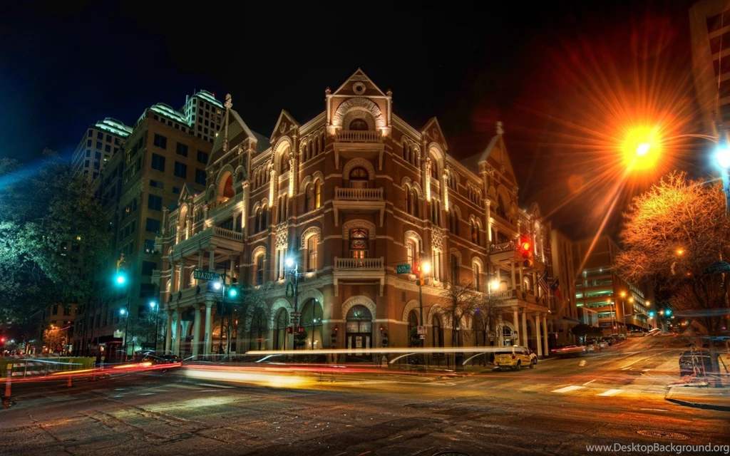 The Driskill At Night. Austin, Texas USA Computer Wallpapers ...