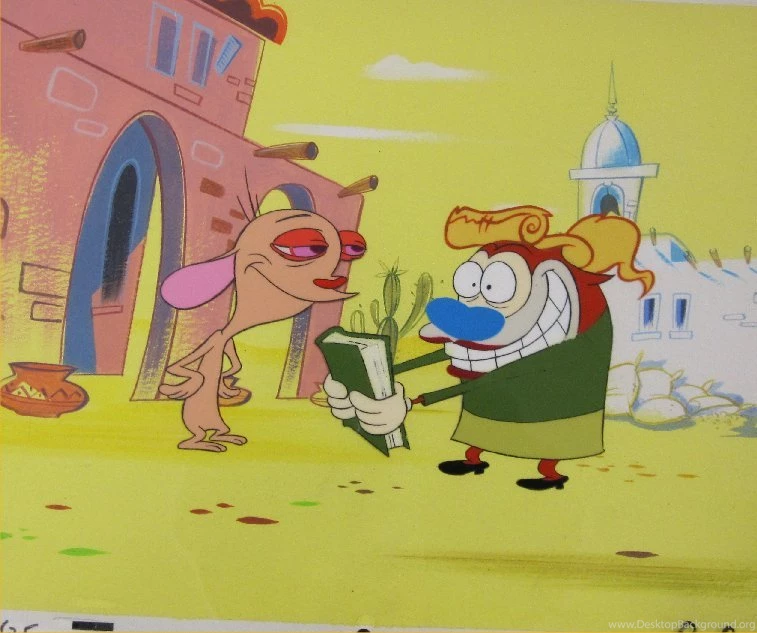 HAPPY HAPPY JOY JOY! REN AND STIMPY ORIGINAL ART