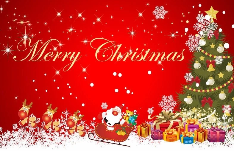 Christmas Scene Backgrounds Vector Illustration
