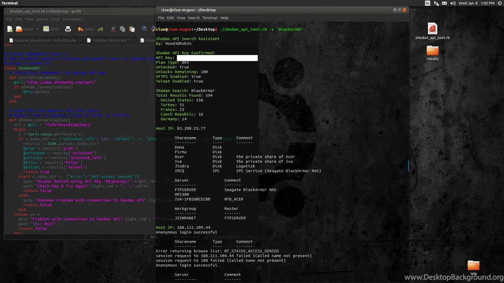 Kaotic Creations: Shodan Search Tool W/My Ruby API Class
