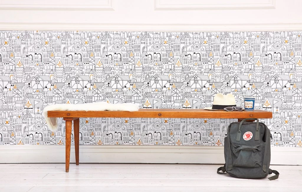 Lisa Congdon Little Village Removable Wallpapers – Chasing Paper