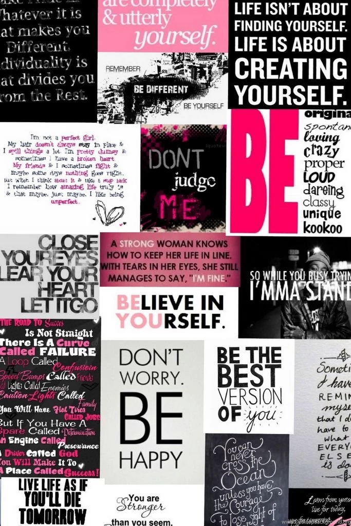 Girly Backgrounds (; Encouraging Sayings As Wallpapers
