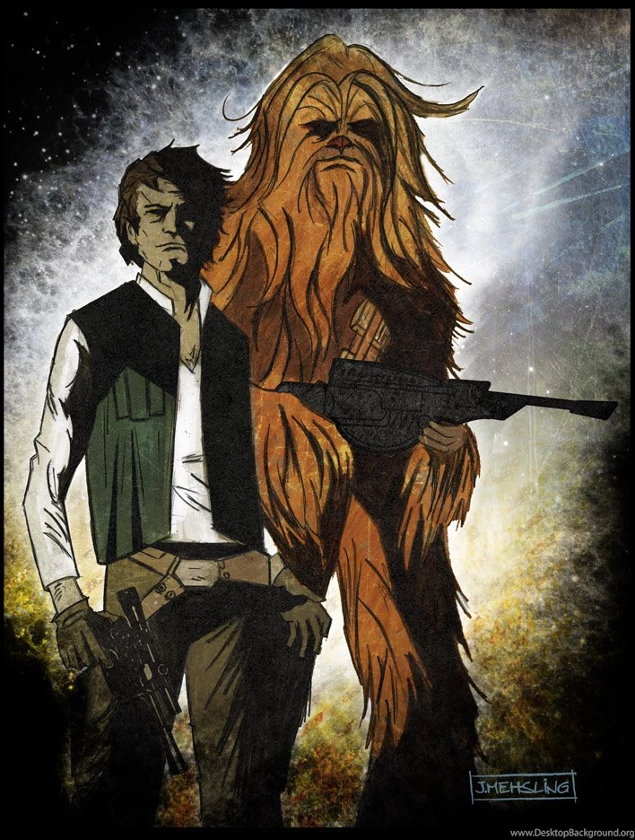 Solo And The Wookie By CartoonCaveman On DeviantArt