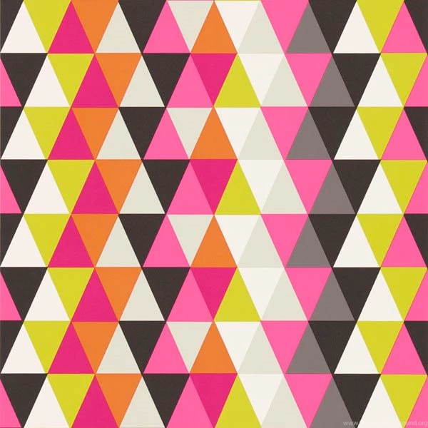 Harlequin Kaleidoscope Wallpapers Pink Orange Multi 110524