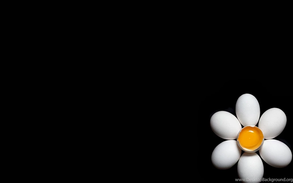 Wallpapers Egg Like Flowers Food Wallpapers Black Backgrounds HD For ...
