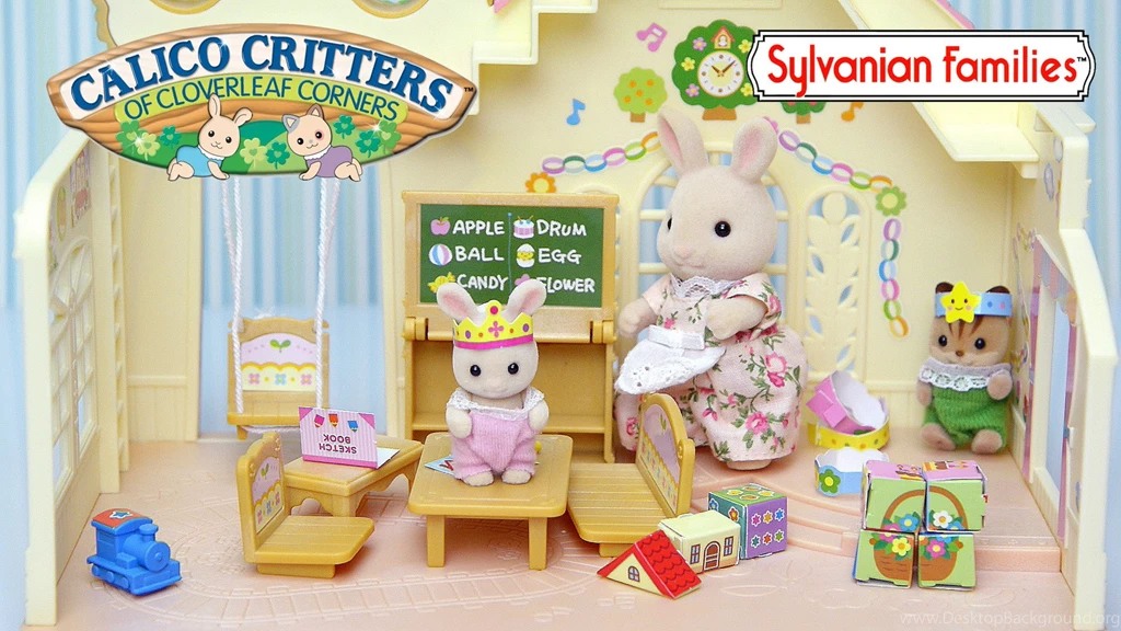 Sylvanian Families Calico Critters Forest Rainbow Nursery Baby Set ...