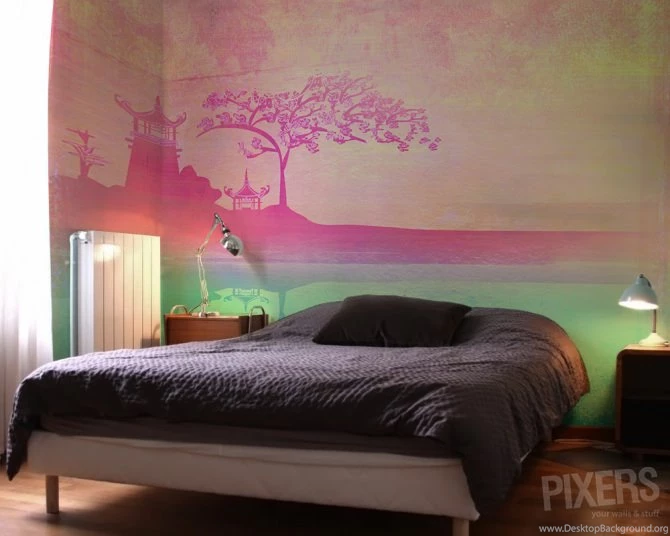 Beautiful Japan Inspired Wall Murals Pixersize.com