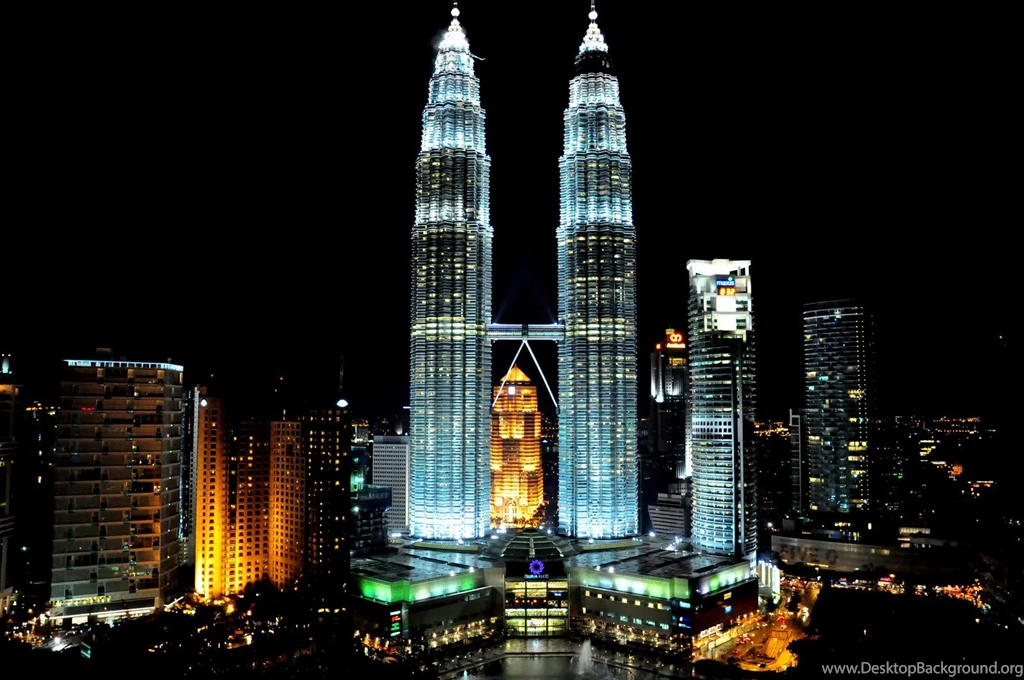 Petronas Towers Malaysia In The Night