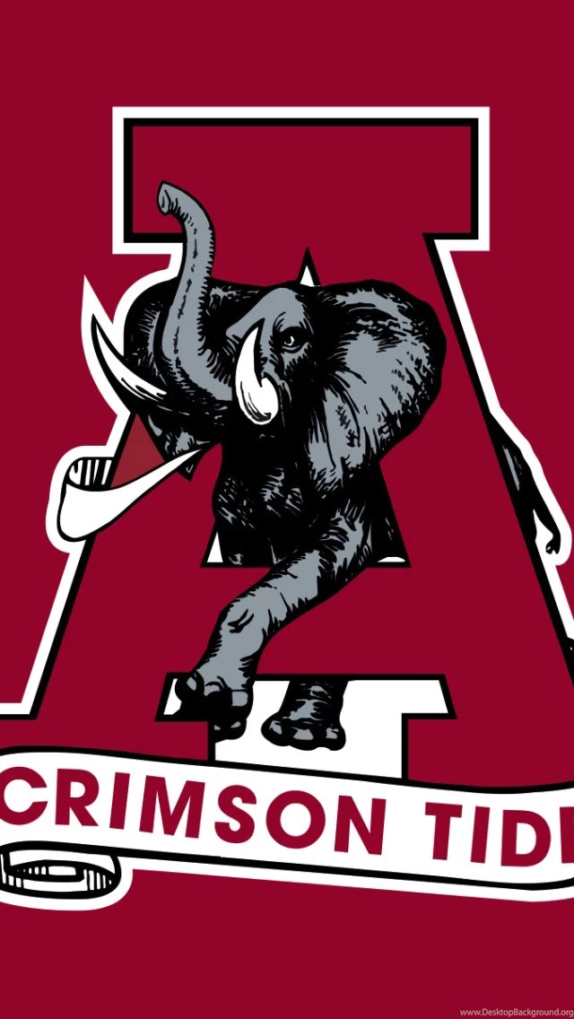 Alabama Crimson Tide Logo iPhone 5 Wallpapers (640x1136)