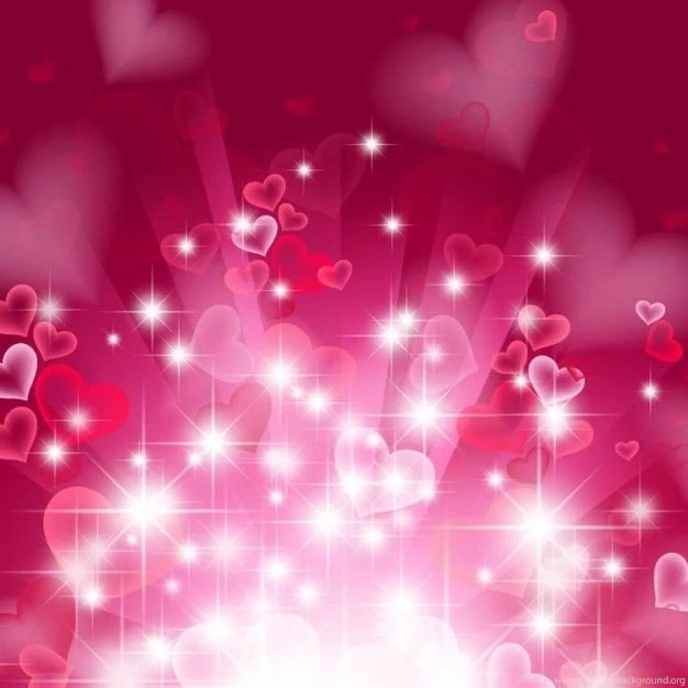 Abstract Heart Backgrounds In Pink