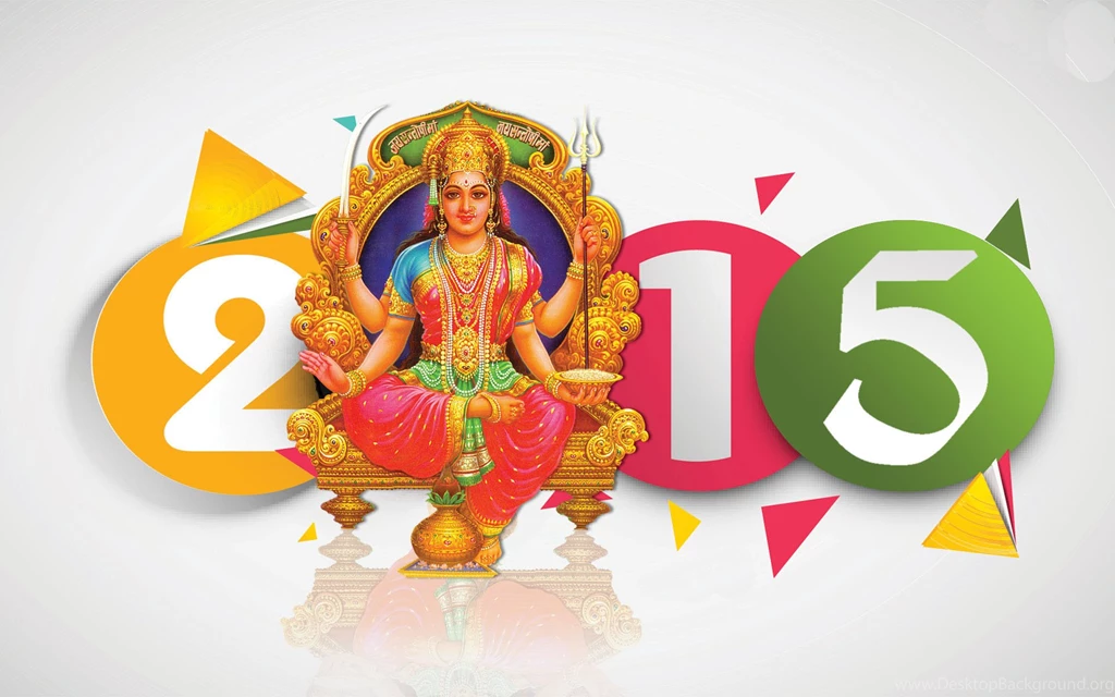 2015 New Year Santoshi Maa Wallpapers
