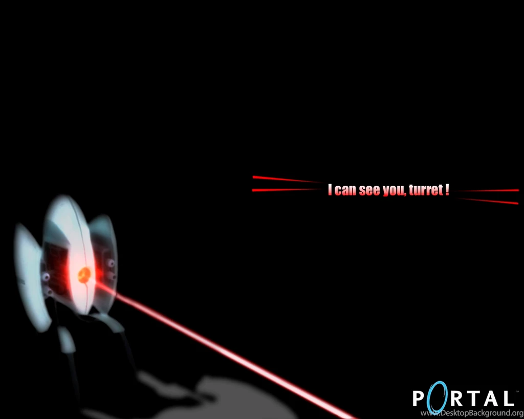 Top Cube Portal Cake Turret Wallpapers