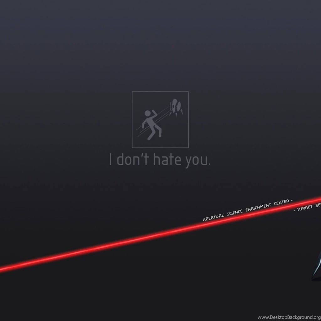Portal 2 Turret Sentry iPad 1 & 2 Wallpapers