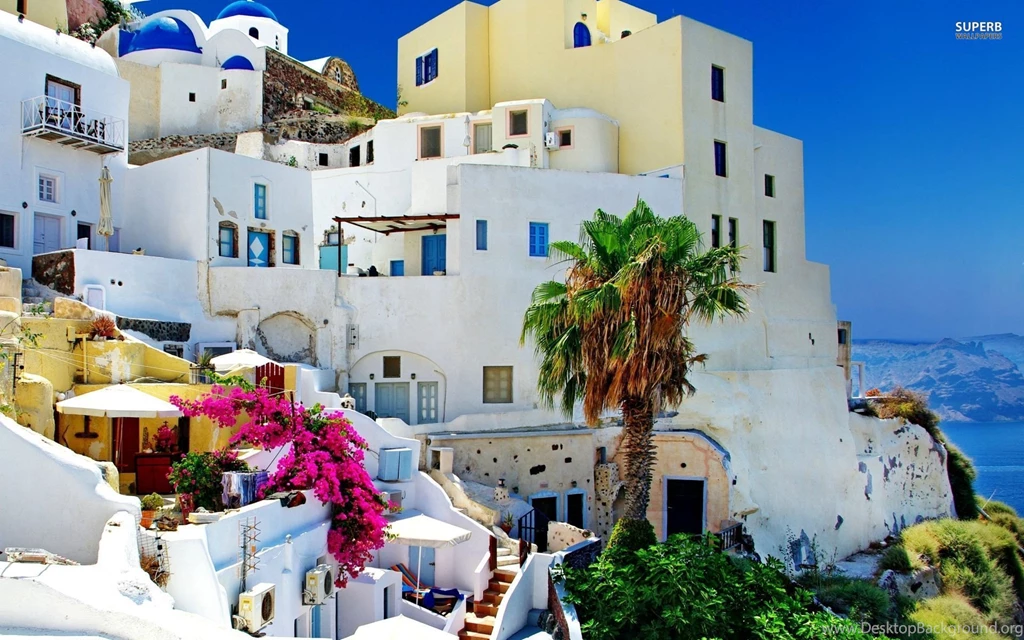 Oia, Santorini, Greece : Desktop And Mobile Wallpapers : Wallippo