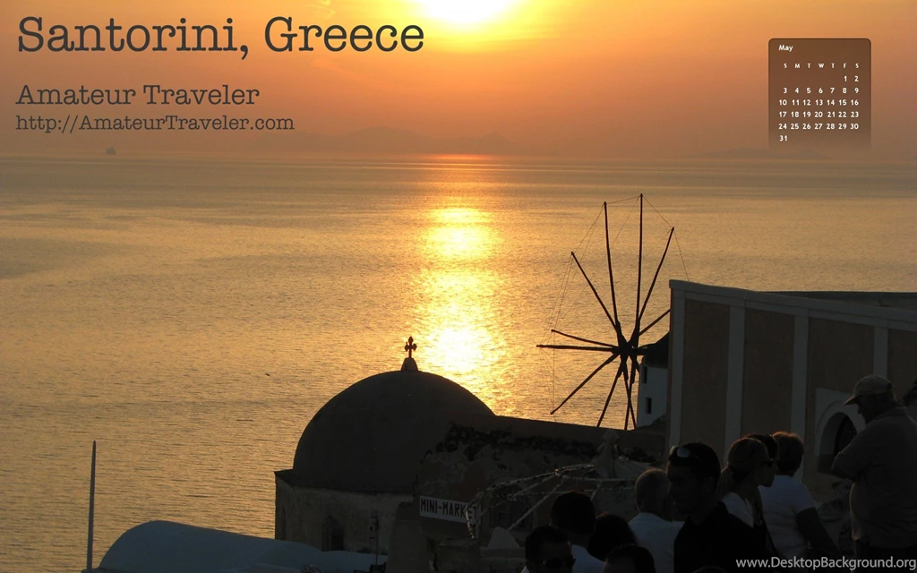 Widescreen, Resolution, Wallpaper, Santorini, Desktop (