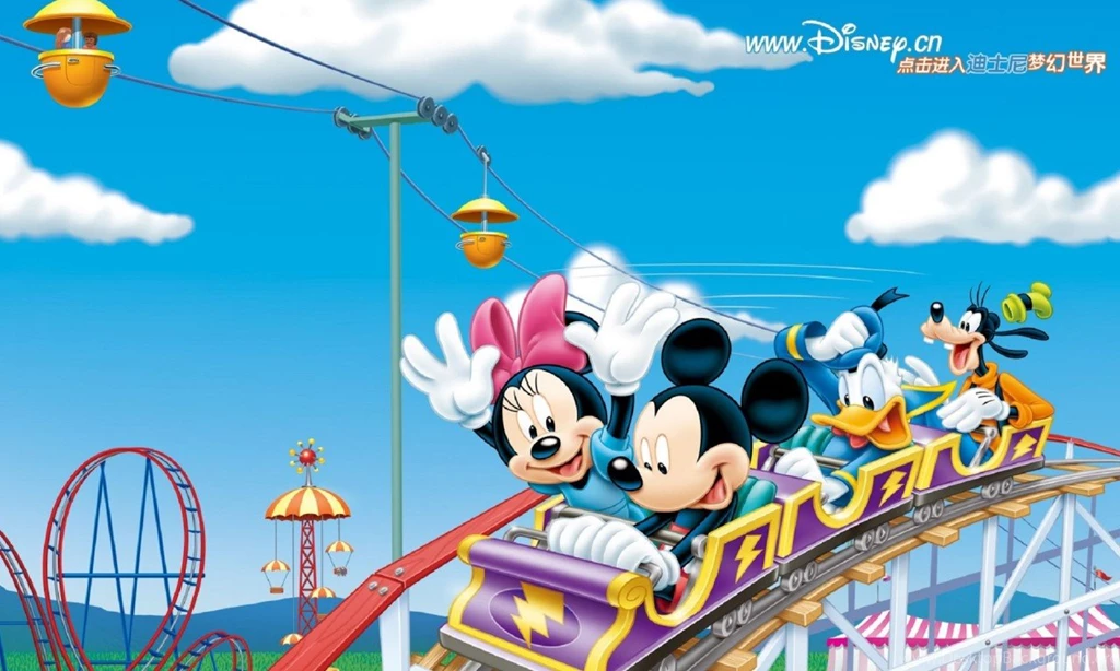 Roller Coaster Mickey Mouse Disney Wallpapers