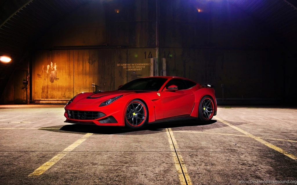 Ferrari F12, Berlinetta, Tuning, Red Car, Light, Night HD Wallpapers
