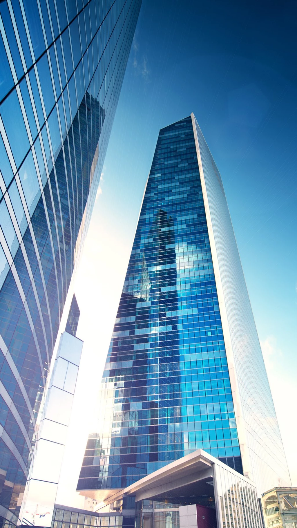 Blue Modern Architecture Iphone 6 Plus Wallpapers