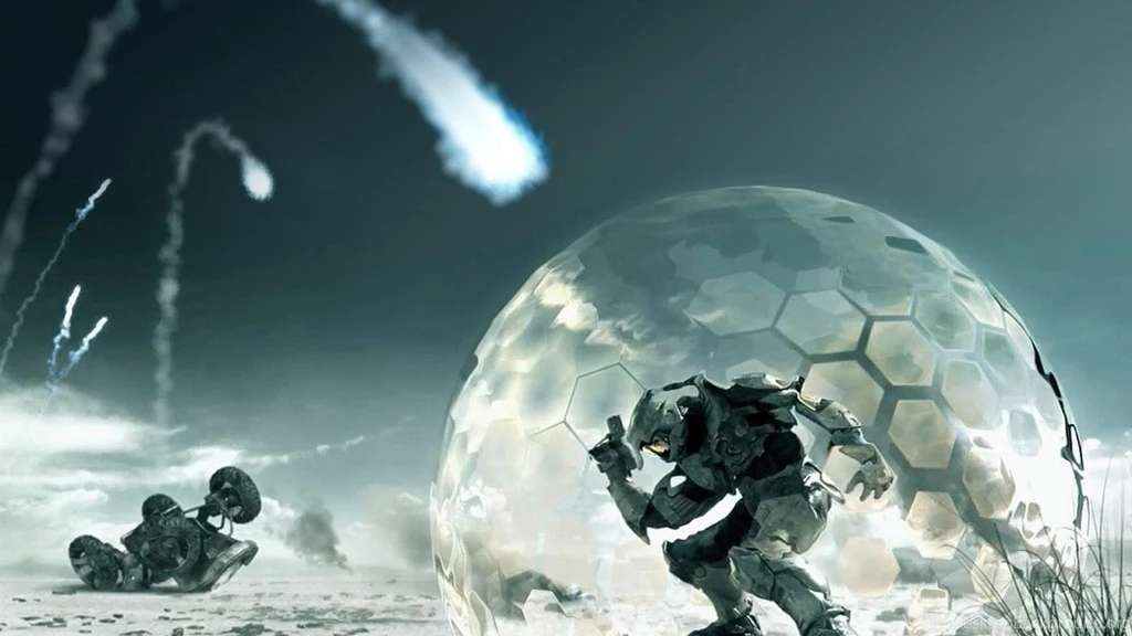 MASTER CHIEF BUBBLE SHIELD WALLPAPER   (