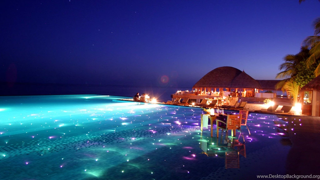 Download Wallpapers 3840x2160 Maldives, Tropical, Resort, Evening ...