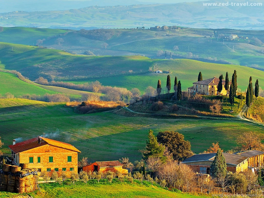 Tuscany Villa Wallpaper.
