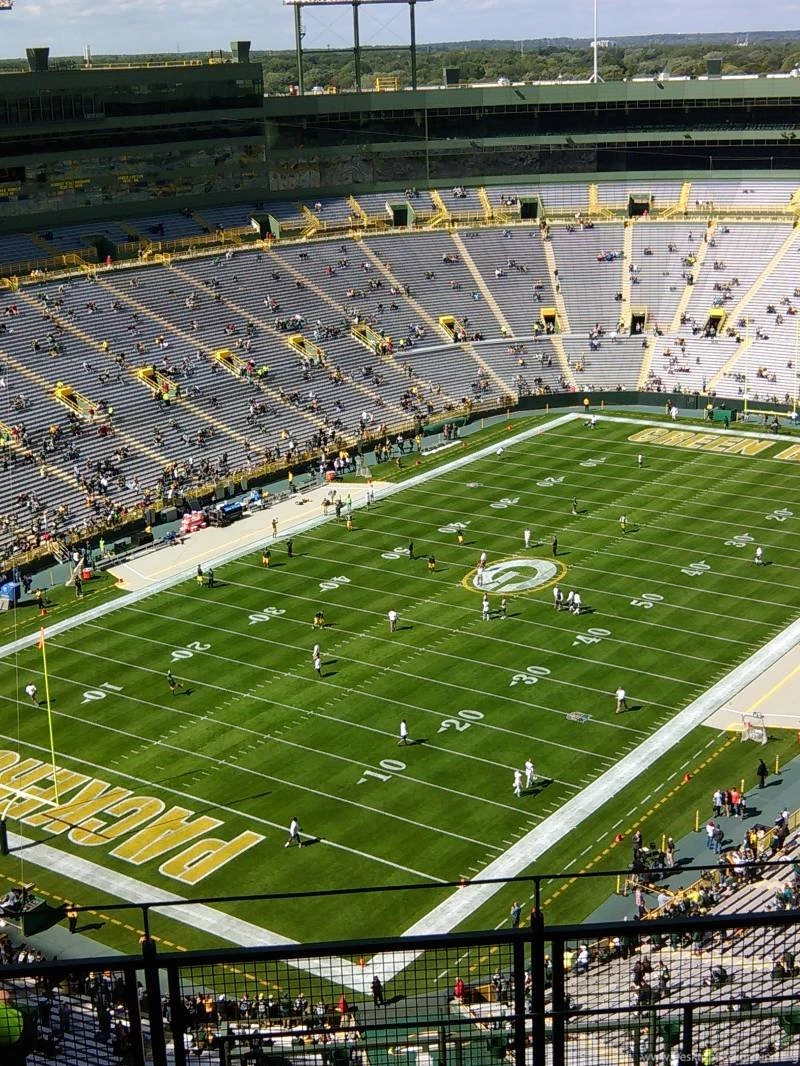 Lambeau Field, Section 737S, Row 12, Seat 1, Home Of Green Bay Packers