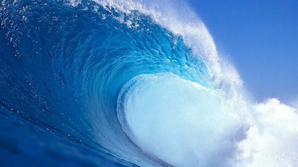 Huge Wave Blue Water Awesome Nature HD Wallpapers Wallpapers ...