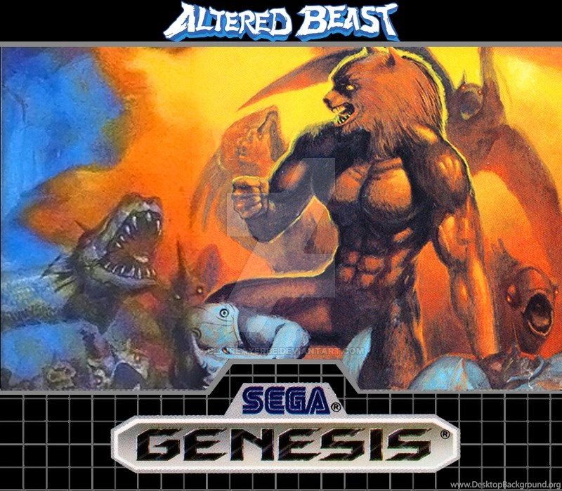 Altered Beast Sega Genesis Label By Claireayerbe On DeviantArt