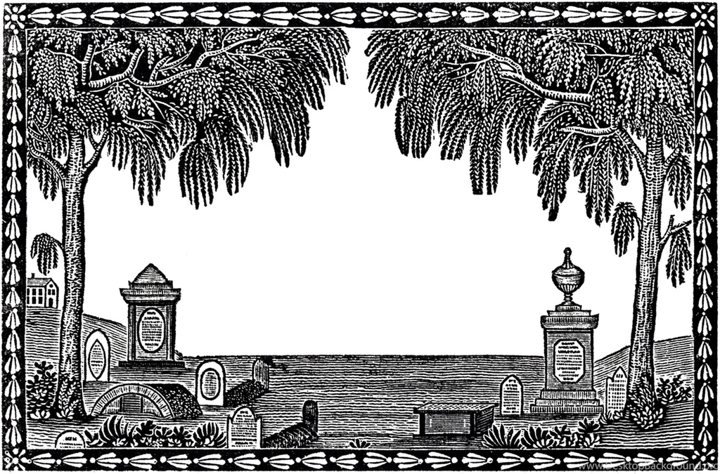 Vintage Halloween Frame Graveyard GraphicsFairy The Graphics Fairy